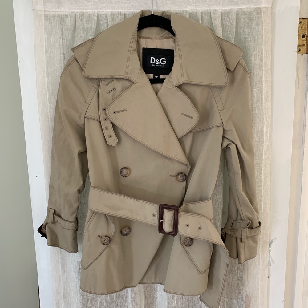 Dolce & Gabbana cropped trench coat